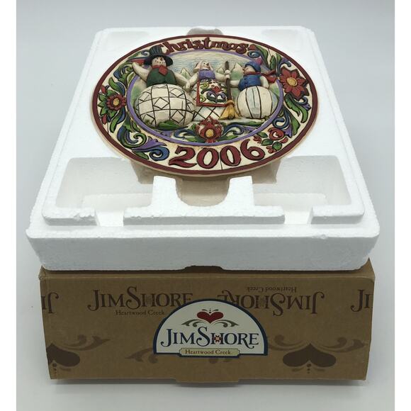 Jim Shore Heartwood Creek Together at Christmas 2006 Collectible Plate C4006031 - Picture 4 of 4